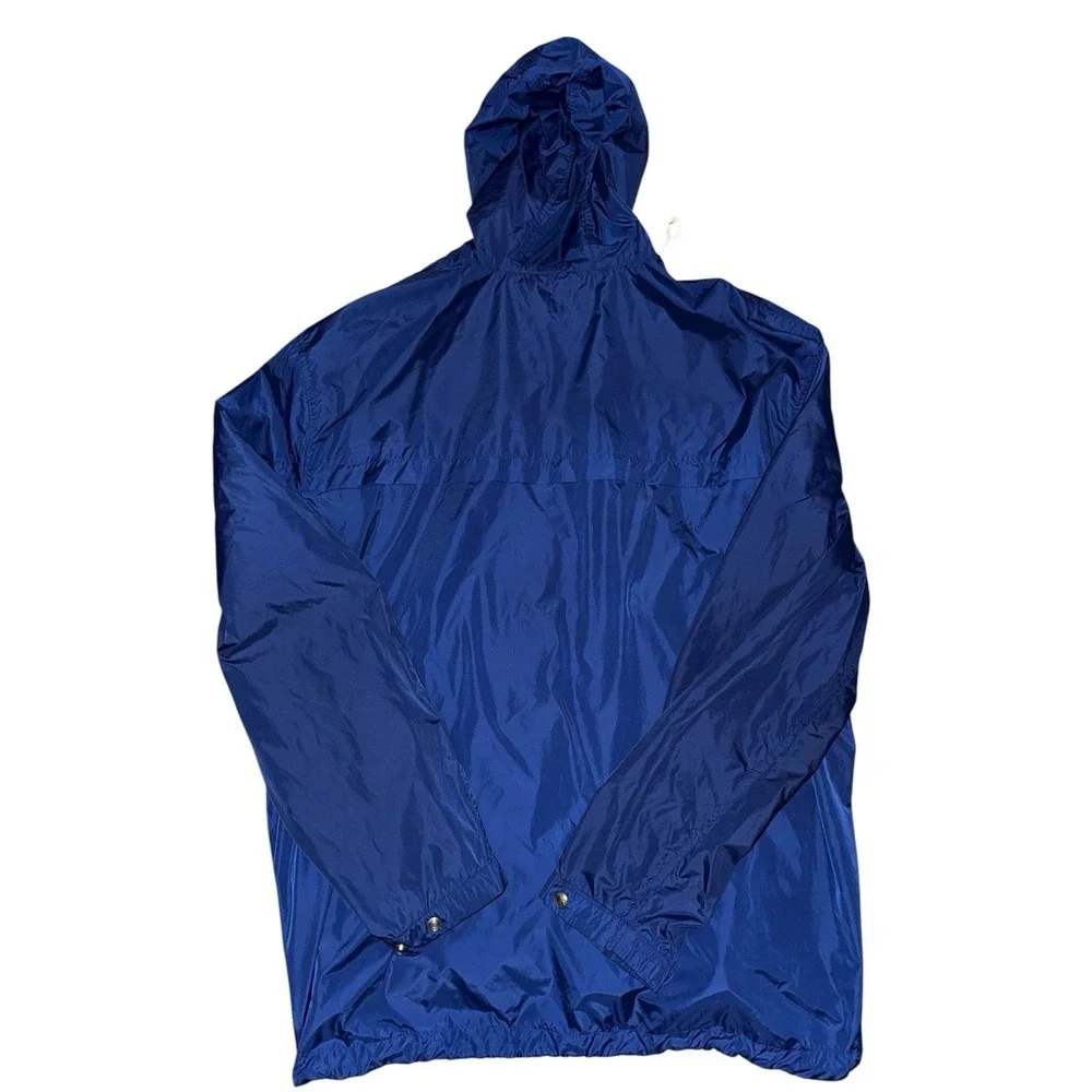 Polo RALPH LAUREN Mens 2XLT Blue Jacket PATCH Hooded Windbreaker Zip Coat